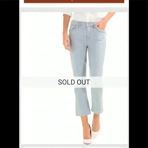 GAP 1969 Authentic Crop Kick Jeans Size 24R - Picture 1 of 7